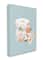 Stupell Industries Spring Floral Print Toilet Paper over Blue Canvas Wall Art